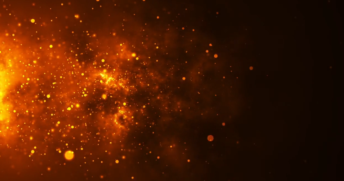 sparks flying in from the left